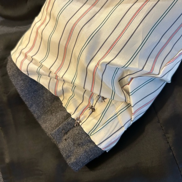 LAUREN RALPH LAUREN VINTAGE LORD & TAYLOR CHARCOAL GREY PURE WOOL SUIT - Picture 12 of 12